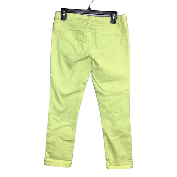 Mossimo Supply Junior's Women's Size 9 32x26 Skinny Lime Green Stretch Jeans - Picture 2 of 7